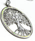 Sterling Silver with Opal Tree of Life Pendant
